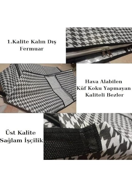 5 Adet Mega Boy Pencereli Hurç Seti 64X46X34 Büyük Boy Yorgan Hurcu Battaniye Yastık Baza Altı Dolap Üstü Çeyiz Bohçası Düzenleyeci Organizer indirimleri