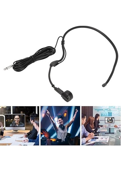 Kulak Kancalı Mikrofon, Taşınabilir Kablolu Kulaklık Mikrofonu 6,35 mm Arabirimli Ergonomik Dinamik Mikrofon, 5m/16,4ft Uzun Kablo, Tv Programı Sunucuları, Yayıncılar, Şarkıcılar Için modelleri
