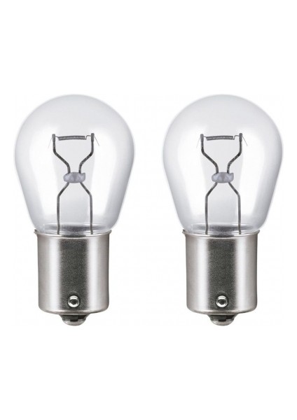 Super Light BA15D 94 S25 21W 12V Halojen Fren Sinyal Ampulü Çift Duy 2 Adet Sarı