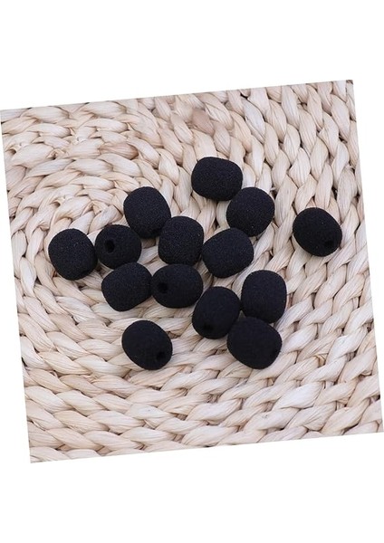 15ADET Siyah Mikrofon Rüzgar Kapağı Küçük Boy Lavalier Yaka Mikrofonu Için Yüksek Yoğunluklu Kalitesi fırsatları