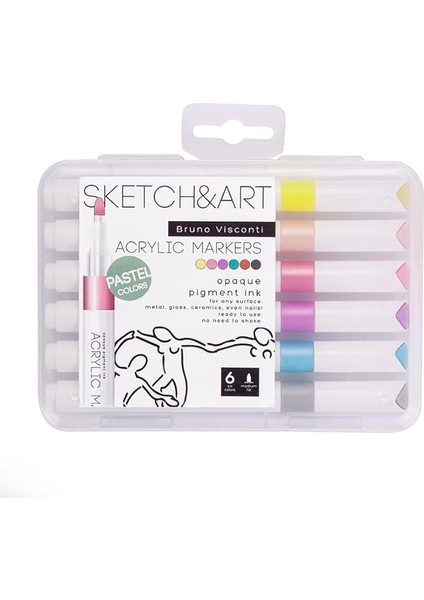 Visconti Sketch&art Akrilik Marker 6lı NO:22-0128