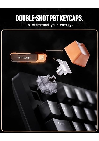 Arcplay Rgb Ingilizce Q Kablolu Mekanik Gaming Klavye Oyuncular Için Tasarlandı Multi-Fonksiyon Ses Ayarı (Cherry Mx Brown Switch / 8000 Hz Rapid Speed For Performance) PJ2100US - APP06427 fırsatları