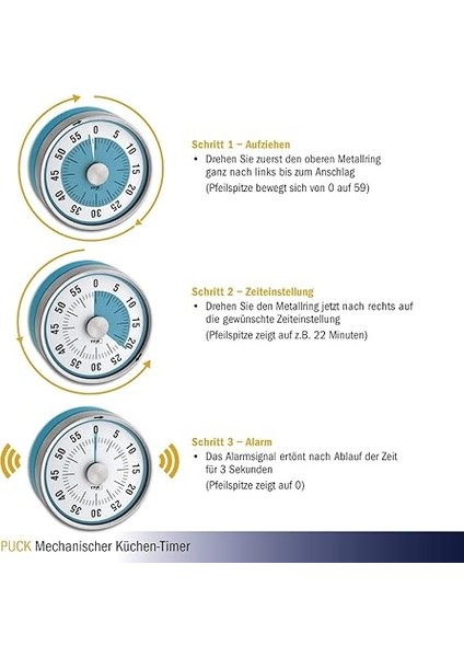 TFA38.1028.02 Puck Muk Zamanlayıcı, Beyaz fiyatları