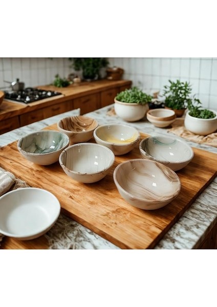 Şık Kase Seti | Lokumluk, Çerezlik ve Atıştırmalıklar Için Ideal | Dayanıklı ve Modern Tasarım