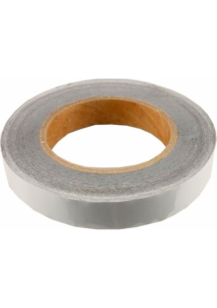 Reflektif Fosfor Şerit Bant Reflektör Beyaz 2cm x 25 Metre