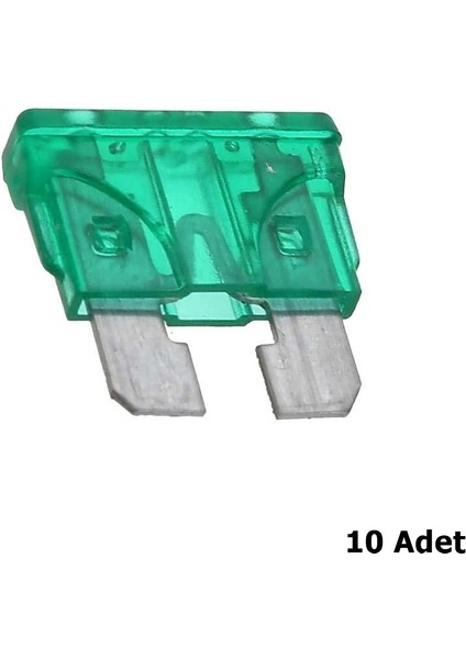Standart Bıçak Sigorta 10'lu 30 Amper Yeşil