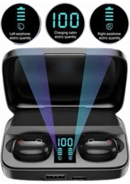 Kablosuz Dijital Göstergeli Çağrı Cevaplayabilen Tws 5.0 Bluetooth Kulaklık fırsatları