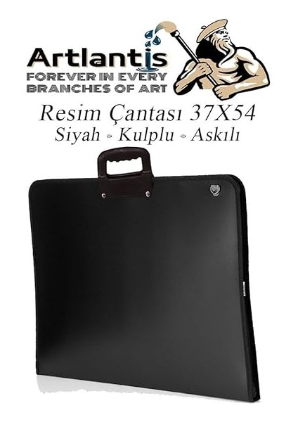 Resim Çantası Fermuarlı Kulplu 37X54 cm 1 Adet Teknik Resim Dosya Çantası 35X50 cm Askılı Proje Çantası Okul Sınıf fırsatları