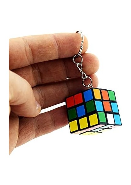 Zeka Küpü Sihirli Mini Rubik Anahtarlık