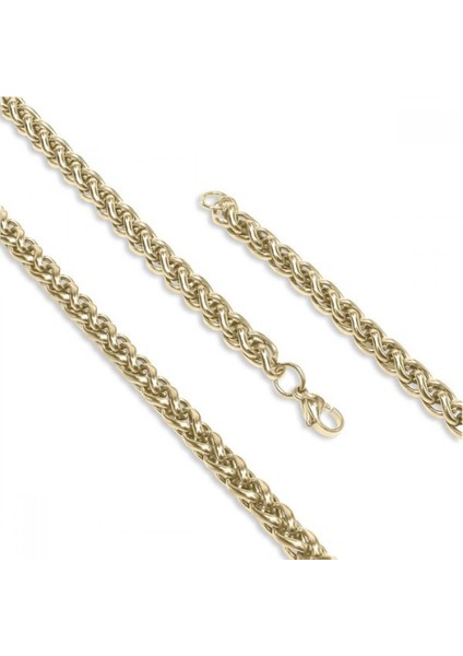 Erkek Sarmaşık Model Çelik Zincir Kolye