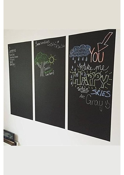 Tahta Kendinden Yapışkanlı Kağıt Tebeşir Sticker 45 x 200 cm