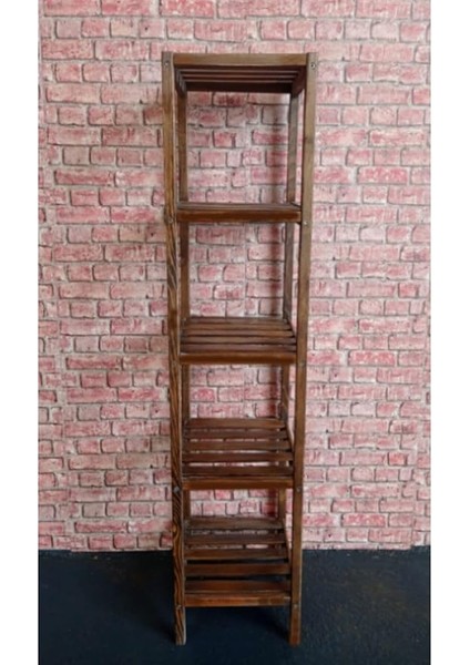 5 Raflı Ahşap Izgaralı Banyo Rafı Havluluk Kitaplık Banyo Düzenleyici Dekoratif Çiçeklik modelleri