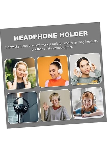 Oyuncu Kulaklık Standı Kulaklık Tutucu Akrilik Siyah Bilgisayar Kulaklık Rafı modelleri