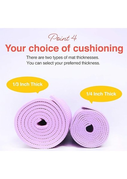 Yoga Minderi Taşıma Kayışı ile Evde ve Spor Salonunda Yoga, Pilates, Fitness ve Zemin Egzersizi Için, Kaymaz, 9 Renk indirimleri