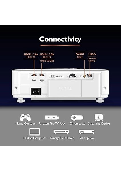 TK700 Hdruhd 4K Oyun Eğlence PROJEKTÖRÜ,3200 Ans 240hz 16MS Tepki HDMI 2.0 * 2 Oyun Modları, 5W Oda Hoparlörü, Ps5 ve Xbox Serisi 2,5m Den 100’’ Görüntü fırsatları