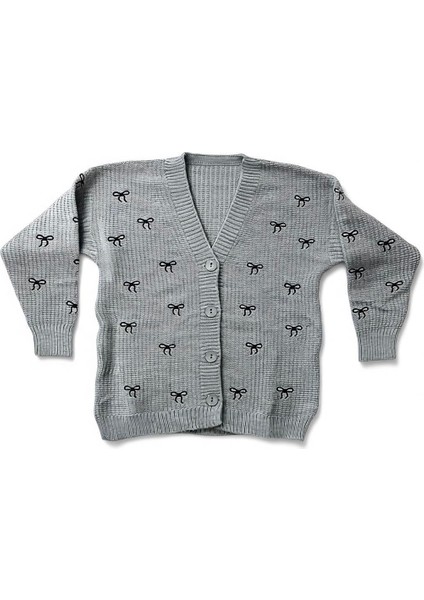 Fiyonk Desenli Çelik Örme Triko V Yaka Hırka modelleri