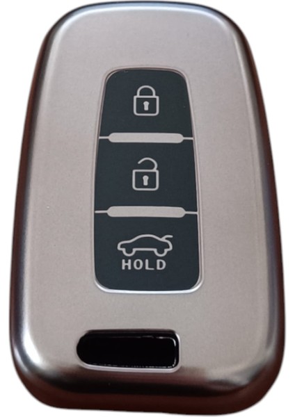 Kia Sportage 2012 Üstü Anahtar Uyumlu Silikon Oto Anahtar Kumanda Kabı Kılıf Füme