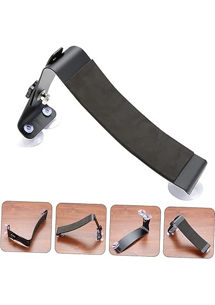 Klasik Gitar Destekleyici Ayarlanabilir Bacak Desteği Emniyetli Vakumlu Pedal Gitar ve Ukulele Için Pratik indirimleri