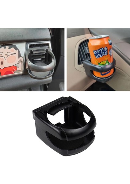 Araç Içi Havalandırma Izgarası Şişe ve Bardak Tutucu Siyah
