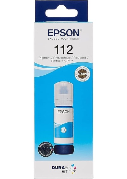 112 Ecotank Pigment Mavi Mürekkep Şişe