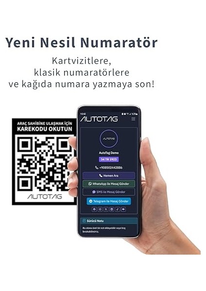 Qr Kodlu Akıllı Araç Etiketi - Karekod Numaratör - Içten Yapıştırmalı Cam Etiket fiyatları
