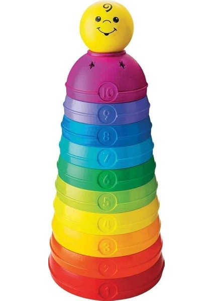 Numaralı Kaplar Fisher-Price Numaralı Kaplar, Iç Içe Geçebilir 10 Renkli Kap, 5 Adet Topa Dönüşür W4472 W4472 fiyatları
