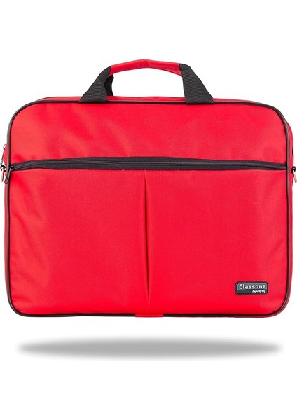 WTX302 Wtxpro Serisi 15.6 Inch Uyumlu Su Geçirmez Kumaş Macbook, Laptop, Notebook El Çantası- Kırmızı