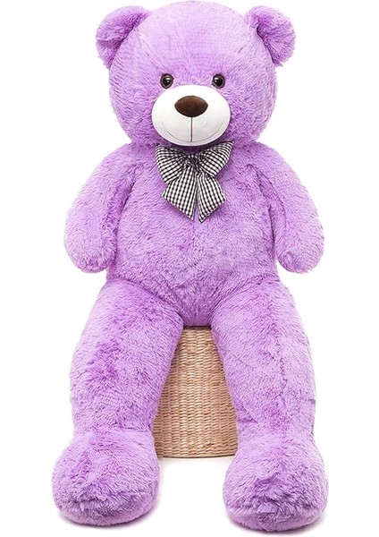 Ayı 120 cm Papyonlu Sevimli Ayı - Sevgiliye En Özel Hediye Mor modelleri