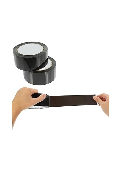 Evi Siyah Koli Bandı 45MMX100M Renkli Koli Bantları Hotmelt Yapışkanlı (Siyah) modelleri