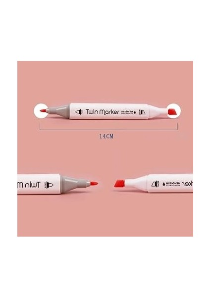 Home Çift Taraflı Marker Kalem Seti, Profesyonel Kutulu Keçeli Kalem Seti, Çeşitli Renklerde Boya Markerlar, Sanatçılar ve Tasarımcılar Için Ideal (12 Parça) indirimleri