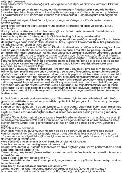 Premium Tıraş Fırçası - %100 Domuz Kılı - Yoğun Köpük, Pürüzsüz Tıraş 722391 fiyatları