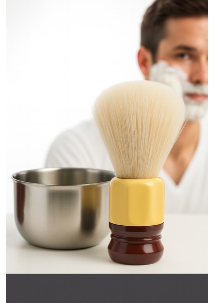 Premium Tıraş Fırçası - %100 Domuz Kılı - Yoğun Köpük, Pürüzsüz Tıraş 722391 fırsatları