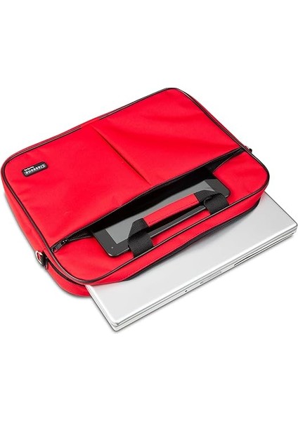 WTX302 Wtxpro Serisi 15.6 Inch Uyumlu Su Geçirmez Kumaş Macbook, Laptop, Notebook El Çantası- Kırmızı modelleri