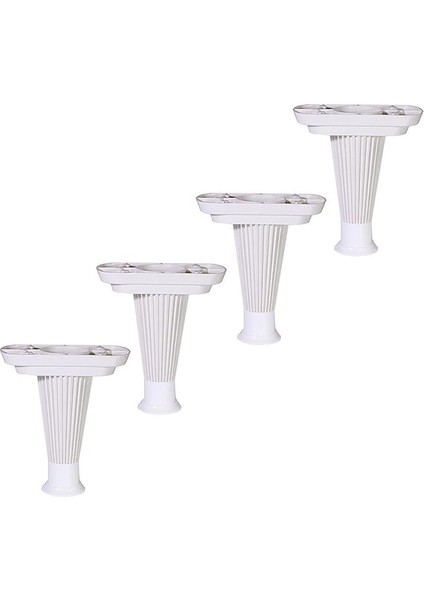 Nitra Mobilya Kanepe Koltuk Ünite Ayağı 15 cm Beyaz Baza Ayak (4 Adet)