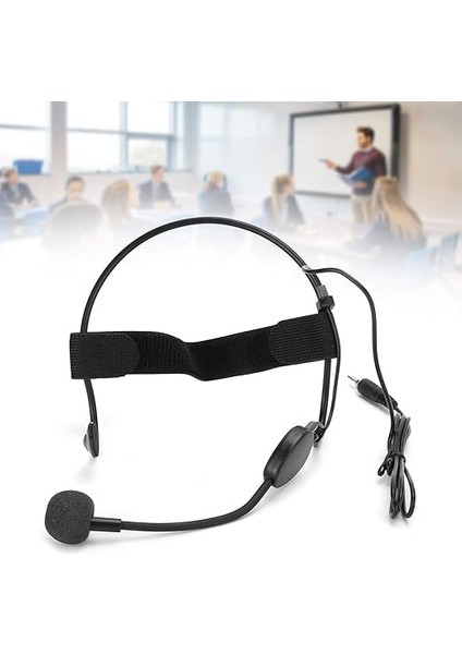 Mikrofonu, 3.5mm Tak Kulak Kancalı Mikrofon Çok Yönlü Headworn Mikrofon Performans Öğretimi Için Mini Kondenser Mıc fiyatları