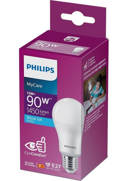 Ledbulb 13-23W/90W E27 6500K Beyaz Işık LED Ampul Tekli Paket