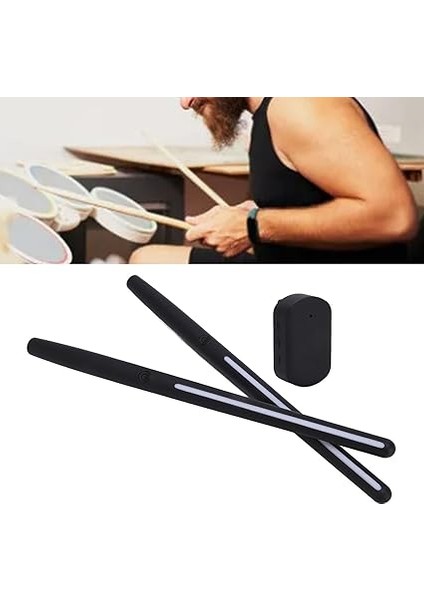 Elektronik Hava Seti, Hassas Sensörlere Sahip Taşınabilir Elektrikli Davullar, Hava Çubukları, Yeni Başlayanlar Için Çoklu Modlar Hafif ve Şık Tasarım fiyatları