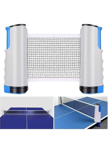 Masa Tenisi Ağı, Masa Tenisi Ağı, Masa Tenisi Ağı, Uzatılabilir, Masa Tenisi Ağı, Ping Pong Filesi, Ayarlanabilir Uzunluk 170 (Maks.) x 14,5 Cm, Her Türlü Masa Için, Gri