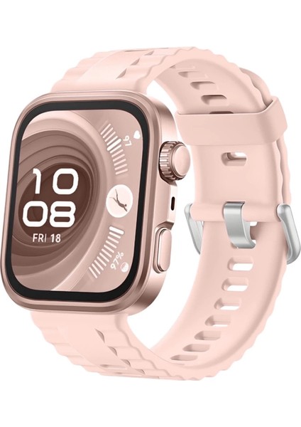 Huawei Fit 4 Nova Silikon Kordon - Pembe