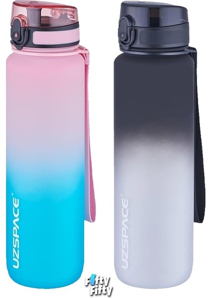 2'li Tritan Matara Seti 1000ML Büyük Boy Çift Renk Softtouch Ff Collection Tritan Su Matarası fiyatları