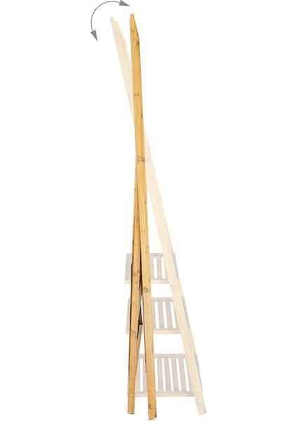 Bambu 3 Raflı Havlu Askısı Banyo Düzenleyici Havluluk Organizer DB-0006 fırsatları