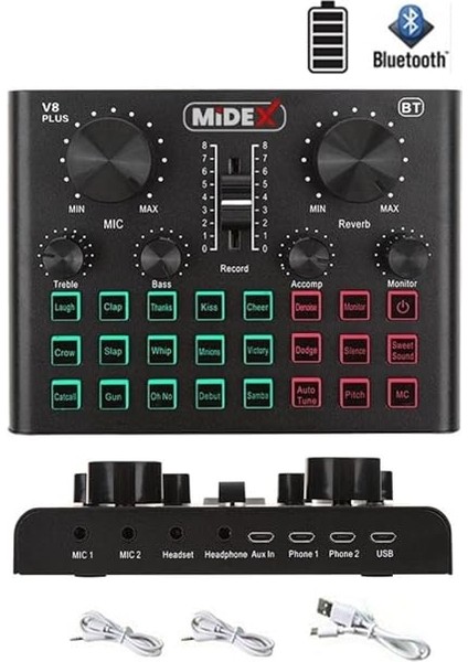 BM800 Live Set Efektli Ses Kartı Mikrofon Stand Kayıt Canlı Yayın Seti (Pc ve Telefon) indirimleri