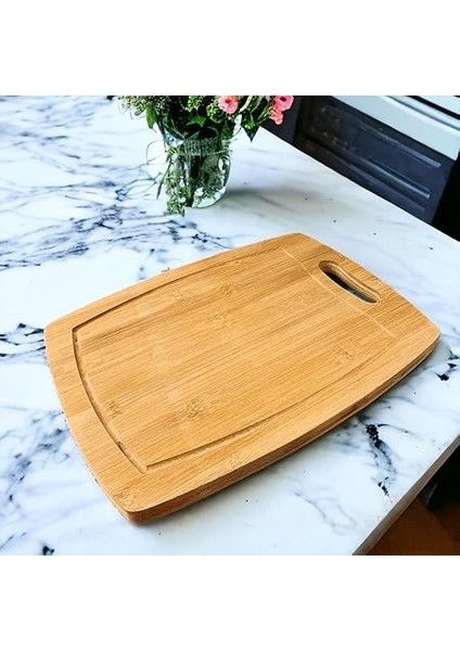 Bambu Kesme Tahtası Antibakteriel Yıkanabilir Doğrama Tahtası Dikdörtgen 34X24 cm fiyatları