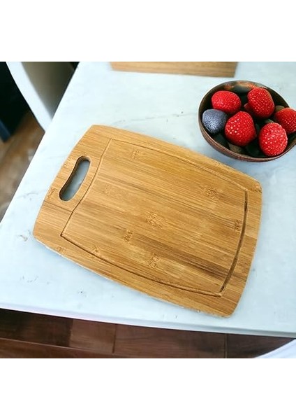 Bambu Kesme Tahtası Antibakteriel Yıkanabilir Doğrama Tahtası Dikdörtgen 34X24 cm modelleri