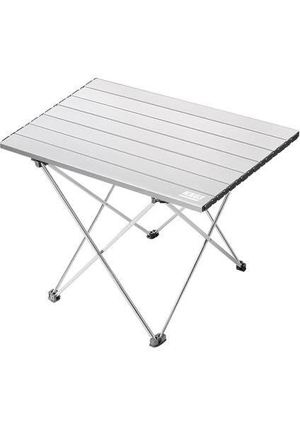 Full Alüminyum Katlanır Kamp Sehpası, Piknik, Bbq, Balıkçılık, Doğa Aktiviteleri, Plaj Için Kolay Taşınabilir Kompakt Outdoor Ultra Hafif Kamp Masası Orta Boy - Gümüş