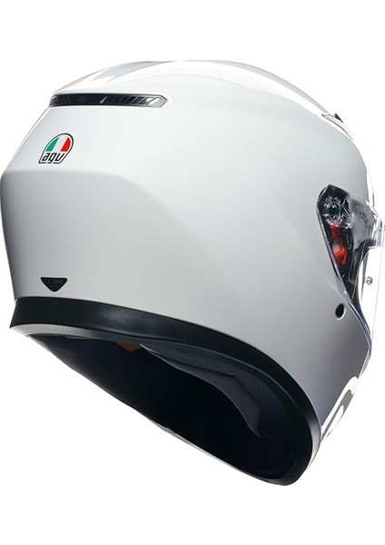 K3 Motosiklet Kaskı Kapalı Kask Mono White Xs fırsatları