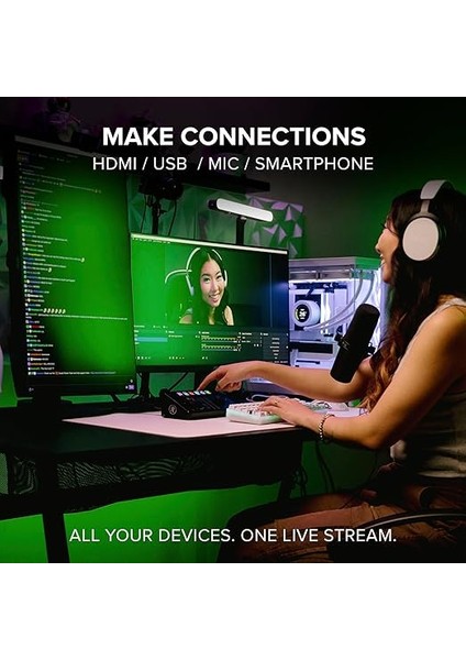 Programlanabilir Kontrol Tuşları, Matrix Yazılımı, HDMI Yakalama ve Thru, Usb-C Hub, Bus Powered ile Mainstream Komple Canlı Akış ve Video Yakalama Arayüzü fiyatları