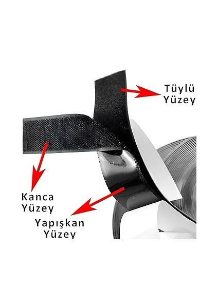 Cırt Cırtlı Sihirli Bant – 200 cm x 50 Mm, Kendinden Yapışkanlı, Delmeden Montaj, Iz Bırakmaz, Kesilebilir ve Tekrar Kullanılabilir, Duvar, Ofis, Araç ve Dekorasyon Için Pratik Bant fiyatları