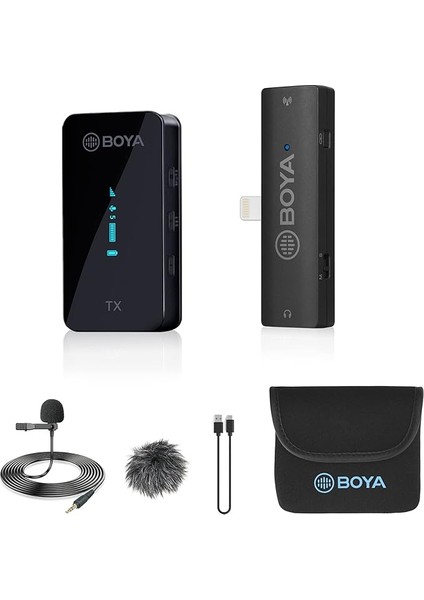 By-Xm6-S3 Kablosuz Yaka Mikrofonu - Lightning