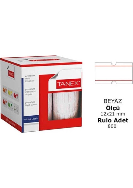 Etiket Makinası Yedek Etiketi 6 Rulo fiyatları